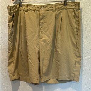Reebok Tan pleated Front Shorts Classic Design